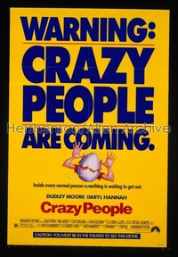 CRAZY PEOPLE 1sh '90