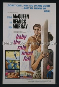 BABY THE RAIN MUST FALL 1sh '65