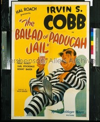 BALLAD OF PADUCAH JAIL 1sh '34