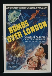 BOMBS OVER LONDON 1sh '37