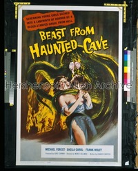 BEAST FROM HAUNTED CAVE 1sh '59