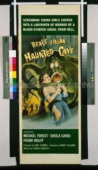 BEAST FROM HAUNTED CAVE insert '59