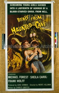 BEAST FROM HAUNTED CAVE 3sh '59