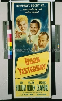 BORN YESTERDAY ('51) insert '51