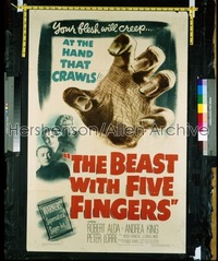 BEAST WITH FIVE FINGERS 1sh '47