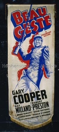 BEAU GESTE ('39) cloth banner '39