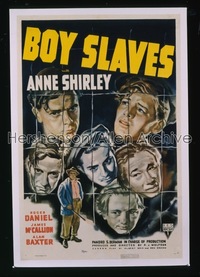 BOY SLAVES 1sh '39