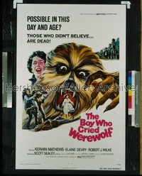 BOY WHO CRIED WEREWOLF 1sh '73