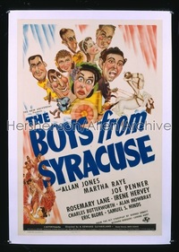 BOYS FROM SYRACUSE ('40) 1sh '40