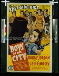 BOYS OF THE CITY 1sh '40