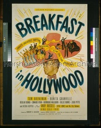 BREAKFAST IN HOLLYWOOD 1sh '46