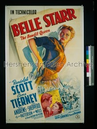 BELLE STARR ('41) style A 1sh '41