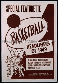 BASKETBALL HEADLINES OF 1949 1sh '49