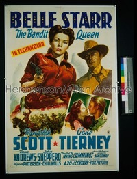 BELLE STARR ('41) style B 1sh '41