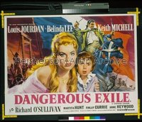 DANGEROUS EXILE British quad '58