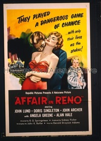 AFFAIR IN RENO 1sh '57