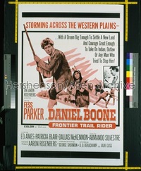 DANIEL BOONE FRONTIER TRAIL RIDER 1sh '66