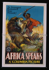 AFRICA SPEAKS 1sh '30