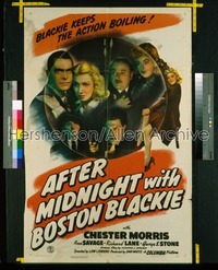 AFTER MIDNIGHT WITH BOSTON BLACKIE 1sh '43