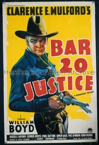 BAR 20 JUSTICE style a 1sh '38