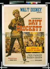 DAVY CROCKETT, KING OF THE WILD FRONTIER Italian 1p '55