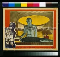 DAY THE EARTH STOOD STILL LC #3 1951 c/u of Gort healing Rennie while Neal watches!