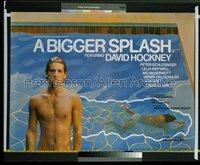 BIGGER SPLASH British quad '74