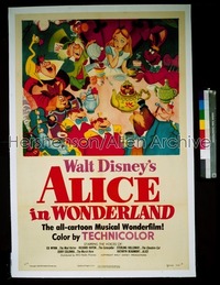 ALICE IN WONDERLAND ('51) style A 1sh '51