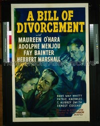 BILL OF DIVORCEMENT ('40) 1sh '40