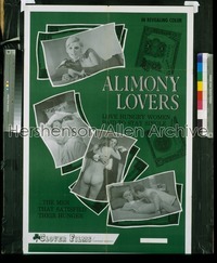 ALIMONY LOVERS 1sh '68