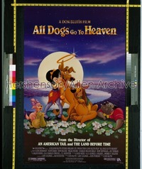 ALL DOGS GO TO HEAVEN 1sh '89