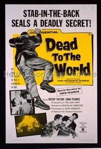 DEAD TO THE WORLD 1sh '61