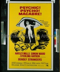 DEADLY STRANGERS 1sh '74