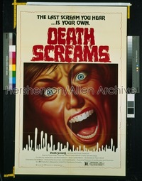 DEATH SCREAMS 1sh '82