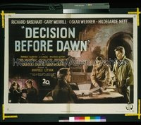 DECISION BEFORE DAWN British quad '51