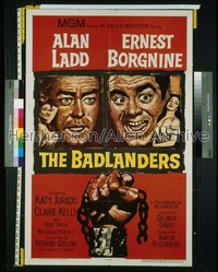 BADLANDERS 1sh '58