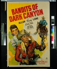 BANDITS OF DARK CANYON 1sh '48