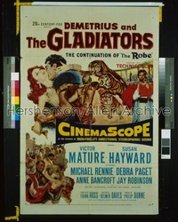 DEMETRIUS & THE GLADIATORS 1sh '54