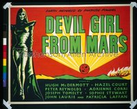 DEVIL GIRL FROM MARS British quad '55