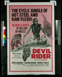 DEVIL RIDER 1sh '71