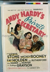 ANDY HARDY'S PRIVATE SECRETARY style C 1sh '41