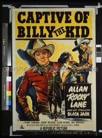 CAPTIVE OF BILLY THE KID 1sh '51