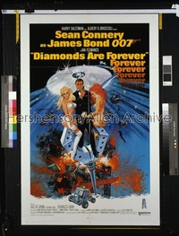 DIAMONDS ARE FOREVER 1sh '71