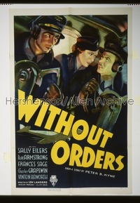 WITHOUT ORDERS ('36) 1sh '36