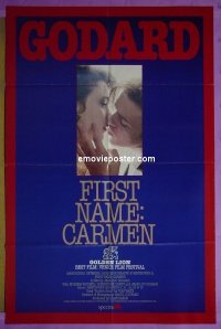 r624 FIRST NAME CARMEN one-sheet movie poster '83 Jean-Luc Godard