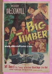 #189 BIG TIMBER 1sh '50 McDowall, Donnell 