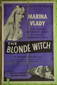 #3343 BLONDE WITCH 1sh '55 Marina Vlady 