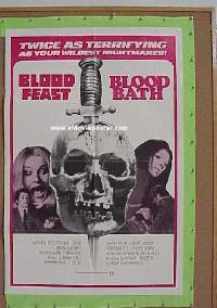 BLOOD BATH/BLOOD FEAST 1sheet 1960s