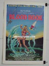 #032 BLOOD HOOK linen 1sh '86 Troma 