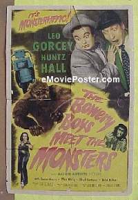 #040 BOWERY BOYS MEET THE MONSTERS 1sh '54 